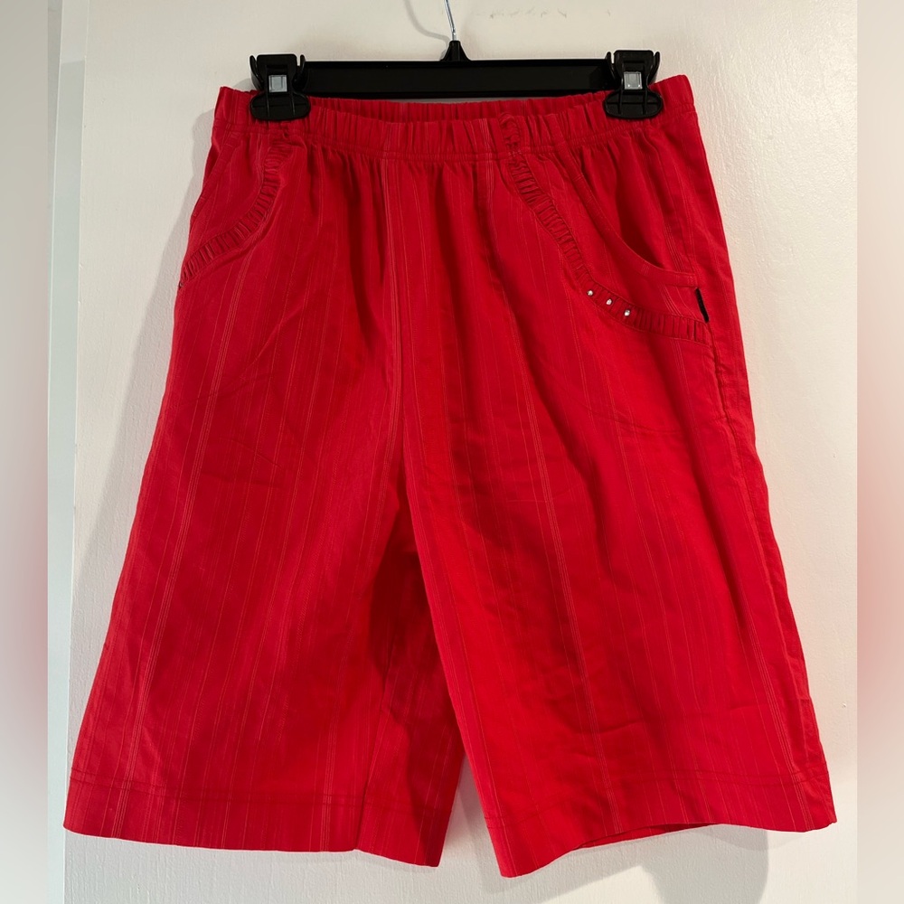 Women's Red Casual Shorts Size M